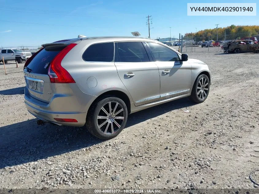 2016 Volvo Xc60 T5 Drive-E Premier VIN: YV440MDK4G2901940 Lot: 40603377