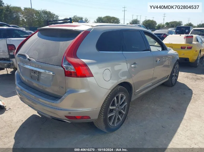 2016 Volvo Xc60 T5 Drive-E Premier VIN: YV440MDK7G2804537 Lot: 40610270