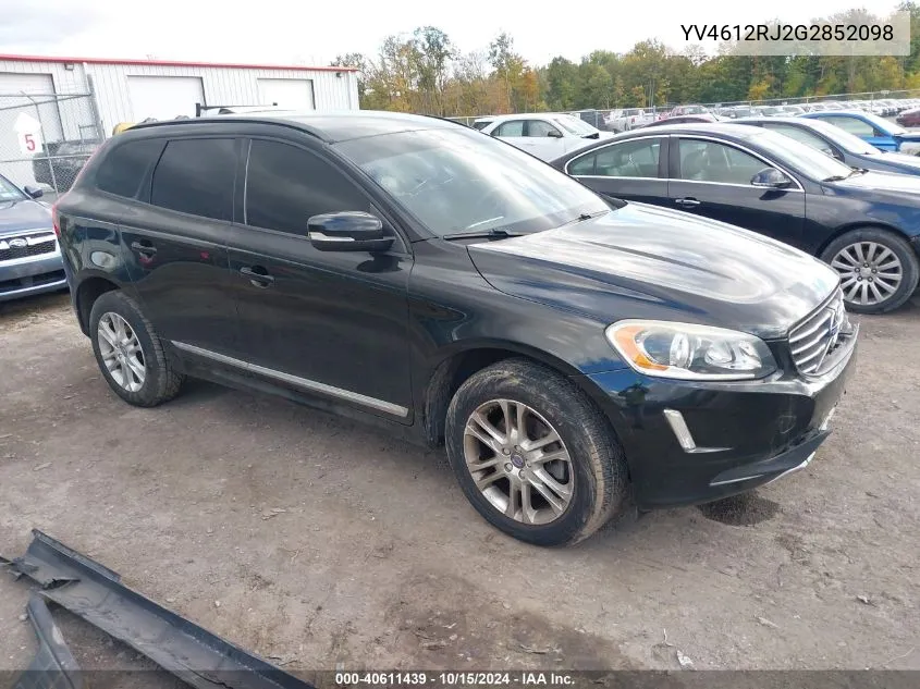 YV4612RJ2G2852098 2016 Volvo Xc60 T5