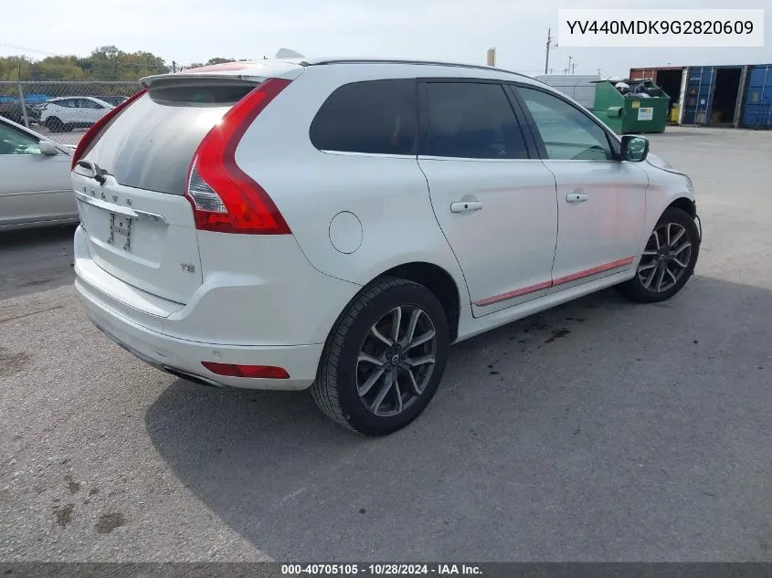 2016 Volvo Xc60 T5 Drive-E Premier VIN: YV440MDK9G2820609 Lot: 40705105