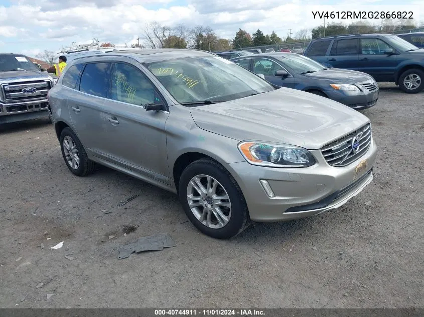 2016 Volvo Xc60 T5 Platinum VIN: YV4612RM2G2866822 Lot: 40744911