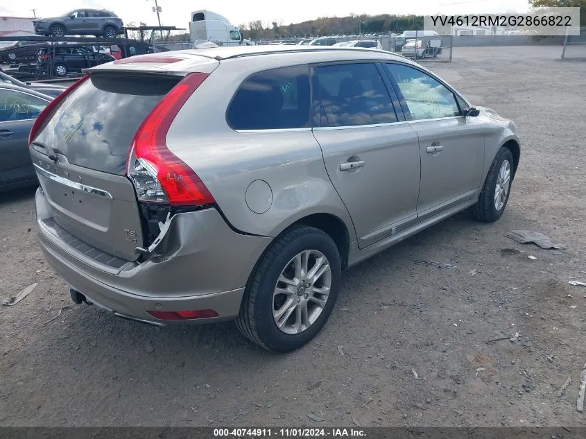 YV4612RM2G2866822 2016 Volvo Xc60 T5 Platinum