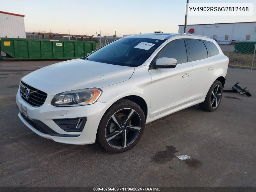 2016 Volvo Xc60 T6 R-Design Platinum VIN: YV4902RS6G2812468 Lot: 40756409