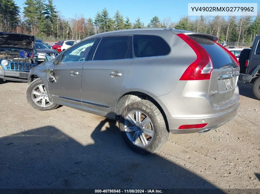 2016 Volvo Xc60 T6 Platinum VIN: YV4902RMXG2779962 Lot: 40798545