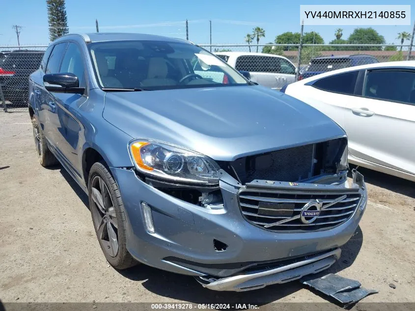 YV440MRRXH2140855 2017 Volvo Xc60 T5 Dynamic