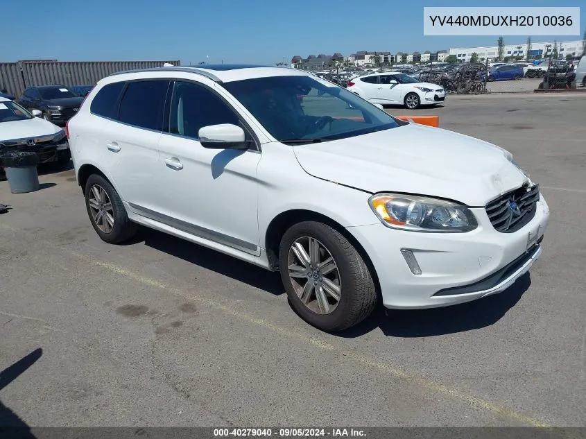 YV440MDUXH2010036 2017 Volvo Xc60 T5/Inscription