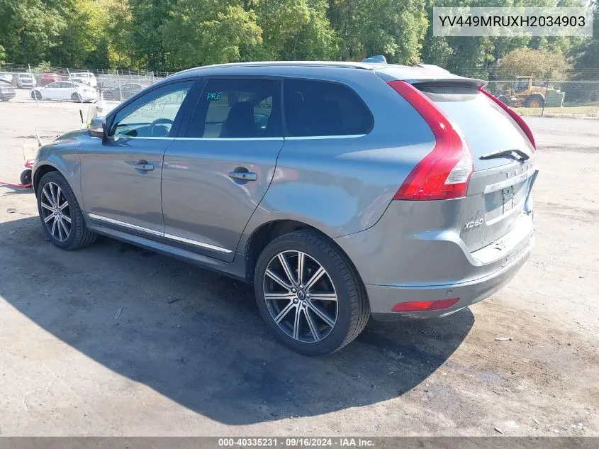 YV449MRUXH2034903 2017 Volvo Xc60 T6 Inscription