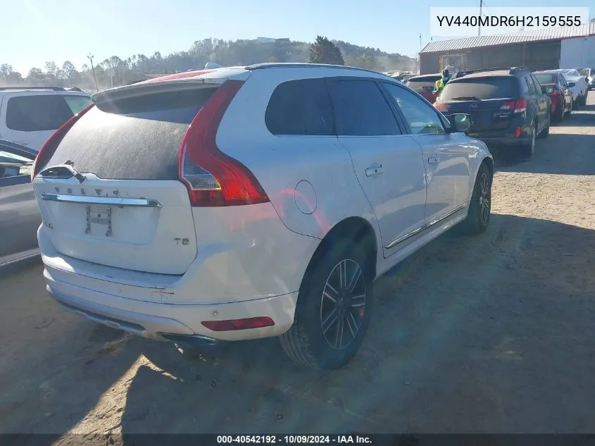 2017 Volvo Xc60 T5/Dynamic VIN: YV440MDR6H2159555 Lot: 40542192