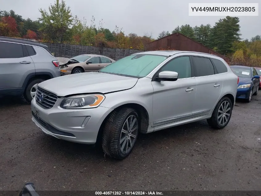 2017 Volvo Xc60 T6 Inscription VIN: YV449MRUXH2023805 Lot: 40571282