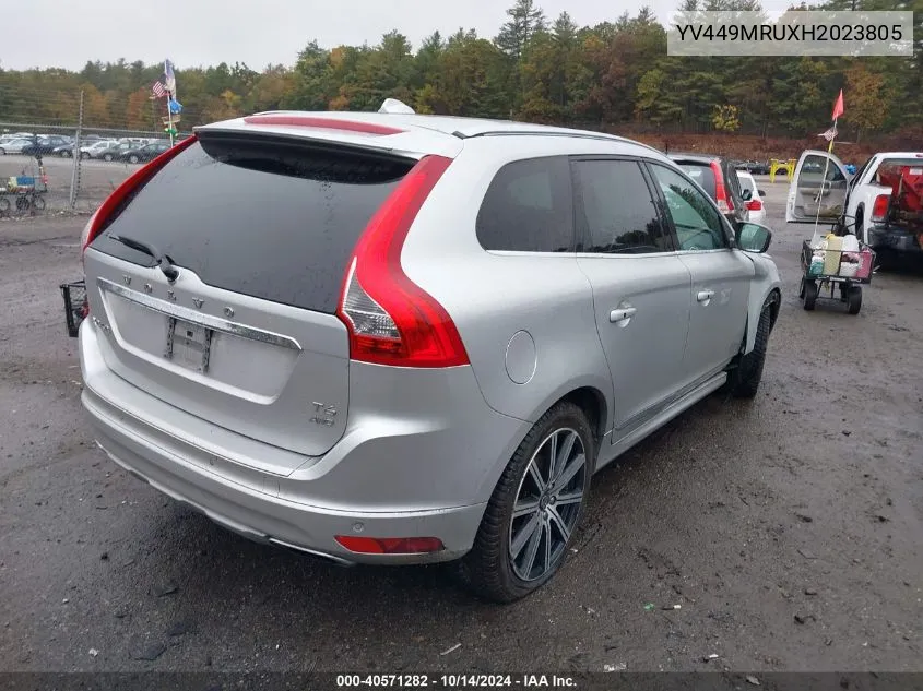 2017 Volvo Xc60 T6 Inscription VIN: YV449MRUXH2023805 Lot: 40571282