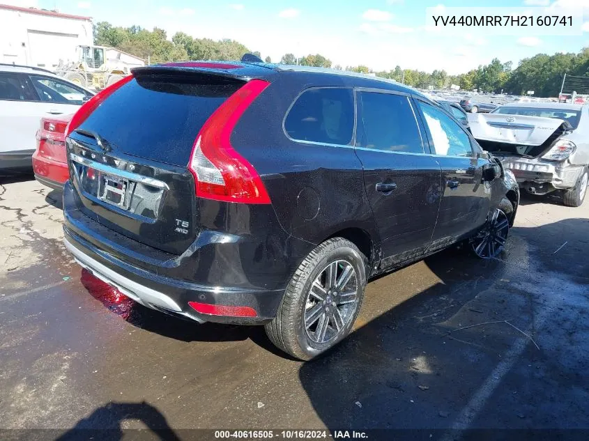 2017 Volvo Xc60 T5 Dynamic VIN: YV440MRR7H2160741 Lot: 40616505