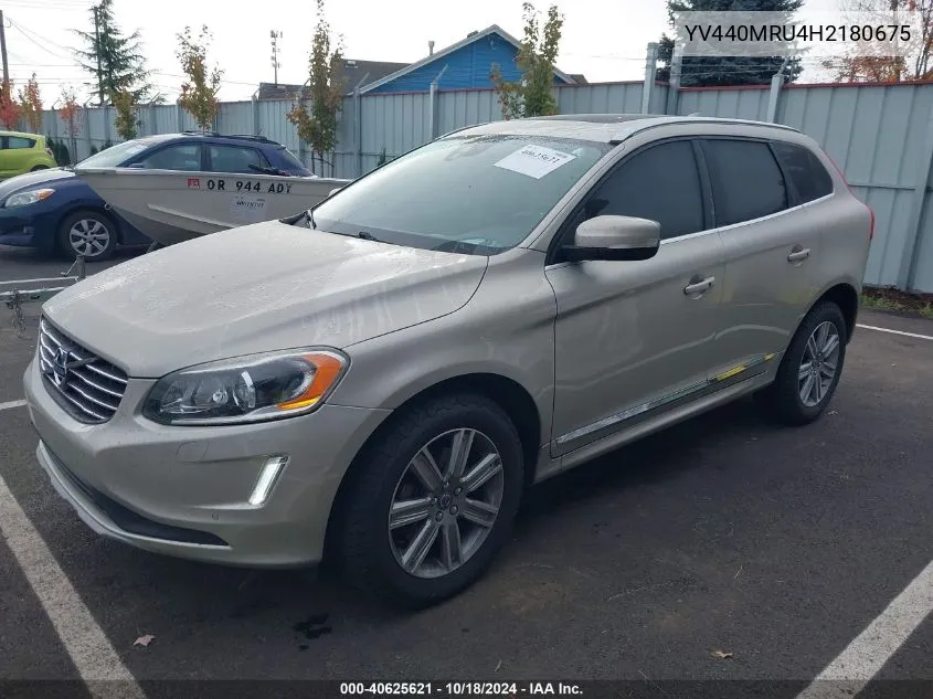 2017 Volvo Xc60 T5 Inscription VIN: YV440MRU4H2180675 Lot: 40625621