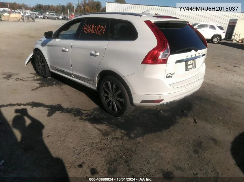 YV449MRU6H2015037 2017 Volvo Xc60 T6 Inscription