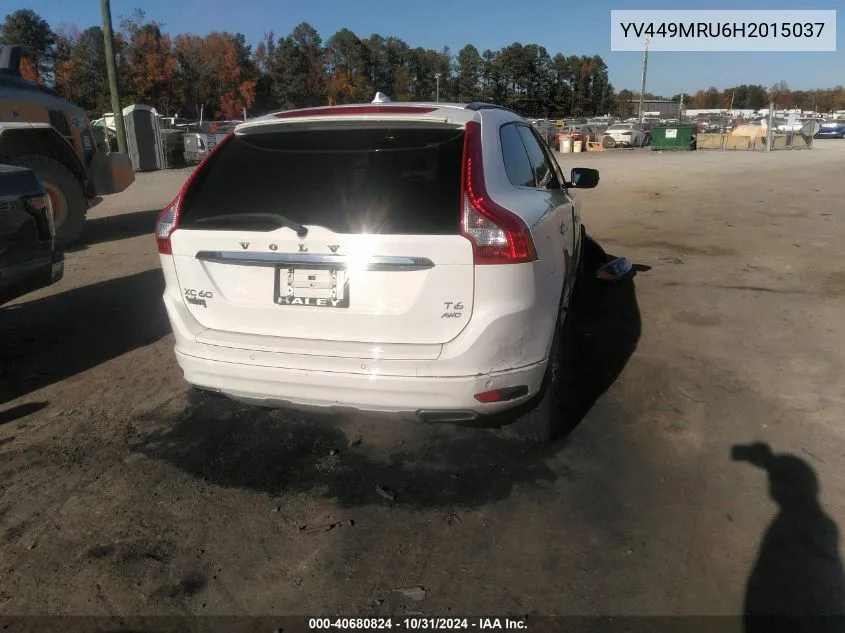 YV449MRU6H2015037 2017 Volvo Xc60 T6 Inscription