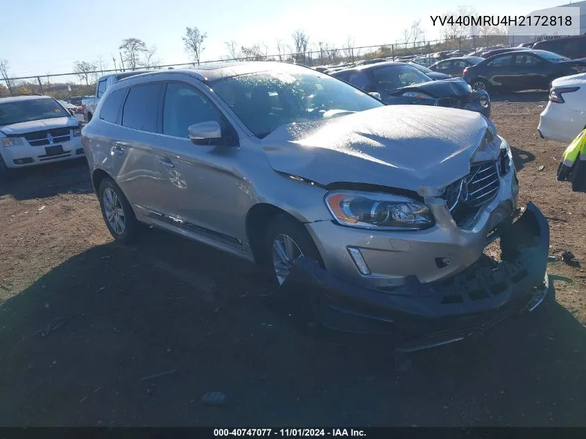 2017 Volvo Xc60 T5 Inscription VIN: YV440MRU4H2172818 Lot: 40747077