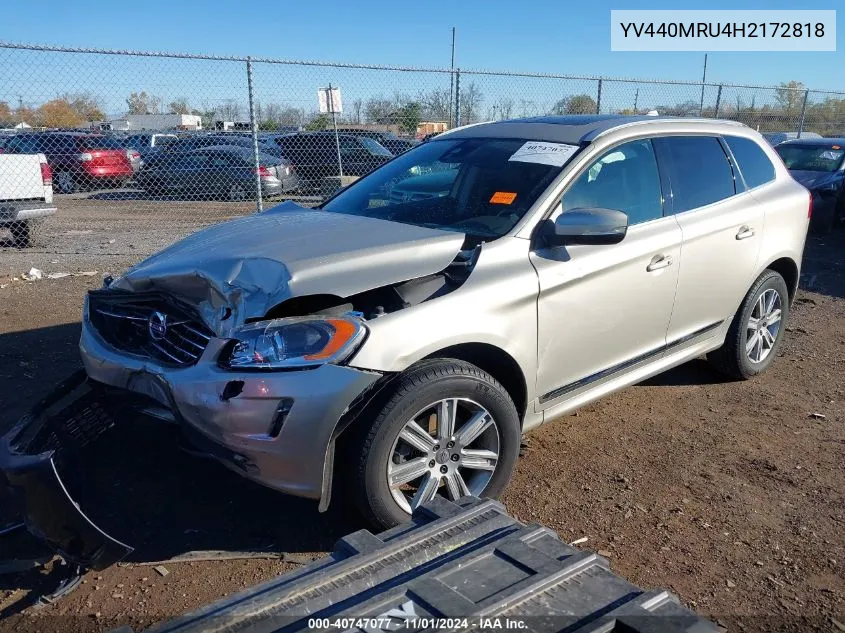 2017 Volvo Xc60 T5 Inscription VIN: YV440MRU4H2172818 Lot: 40747077