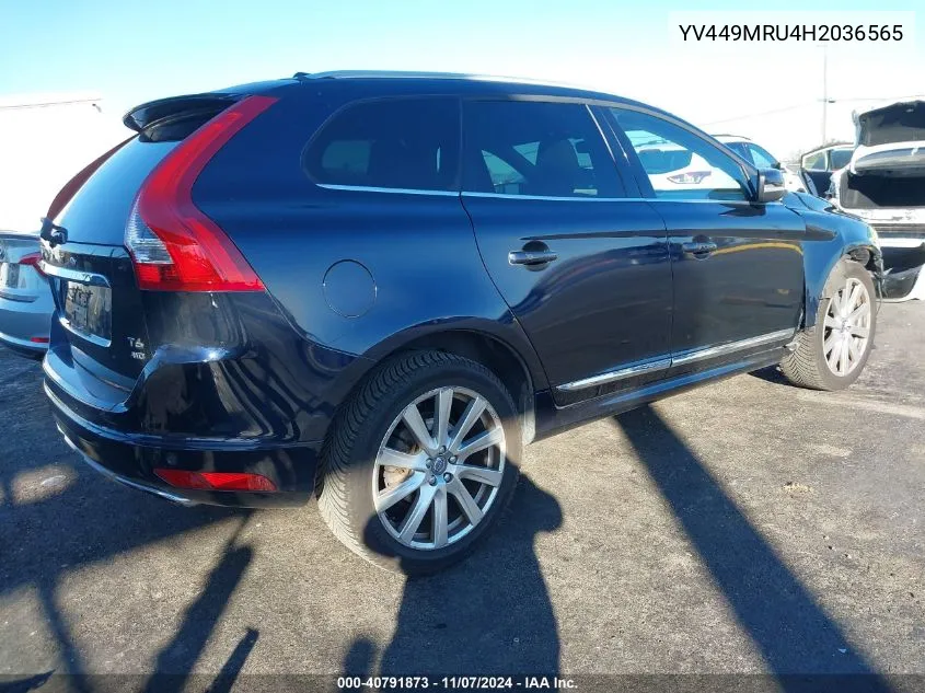 2017 Volvo Xc60 T6 Inscription VIN: YV449MRU4H2036565 Lot: 40791873