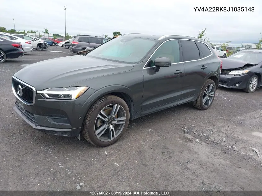 YV4A22RK8J1035148 2018 Volvo Xc60 T6/Momentum