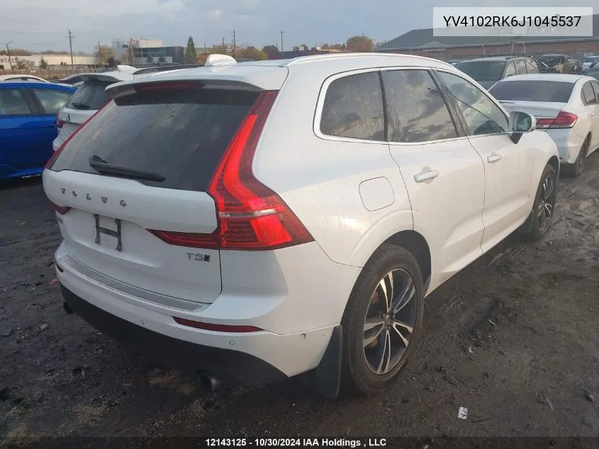 2018 Volvo Xc60 VIN: YV4102RK6J1045537 Lot: 12143125