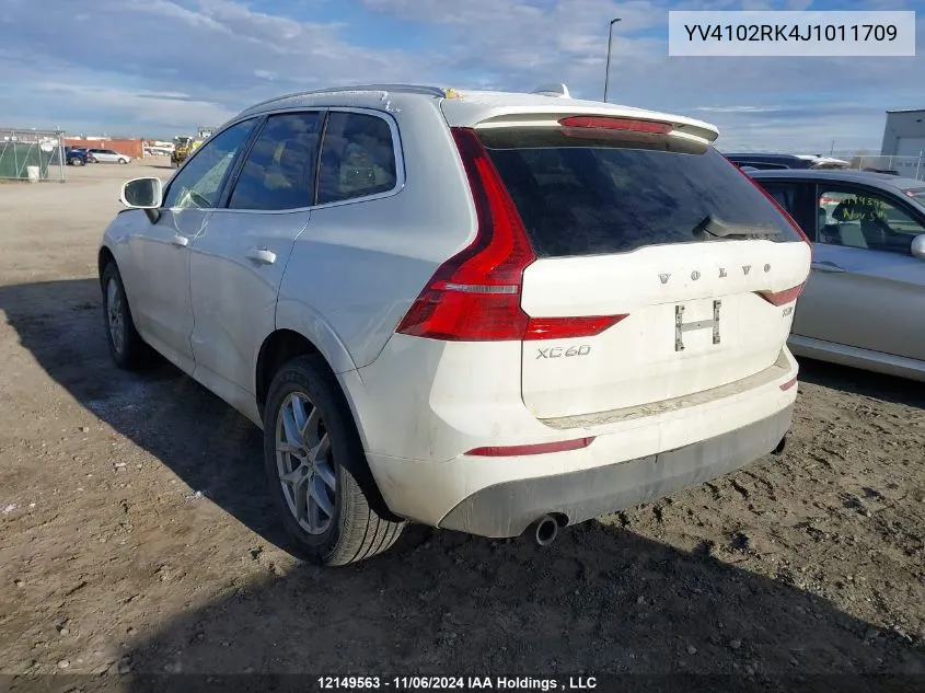 2018 Volvo Xc60 VIN: YV4102RK4J1011709 Lot: 12149563