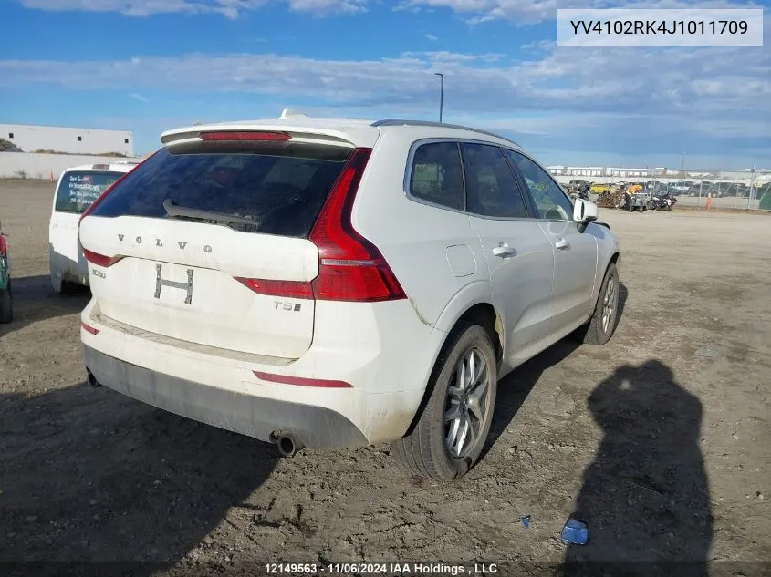 2018 Volvo Xc60 VIN: YV4102RK4J1011709 Lot: 12149563