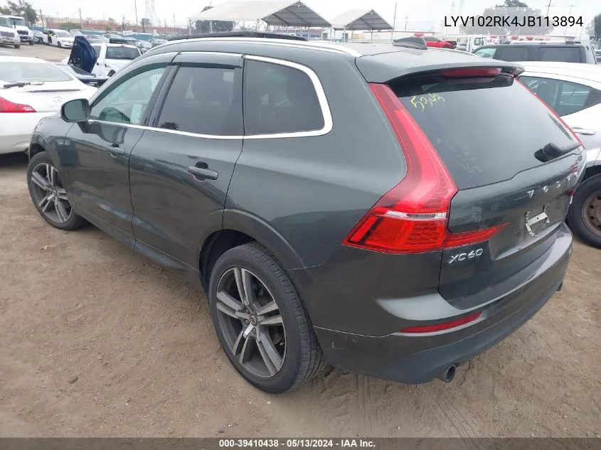 LYV102RK4JB113894 2018 Volvo Xc60 T5 Momentum