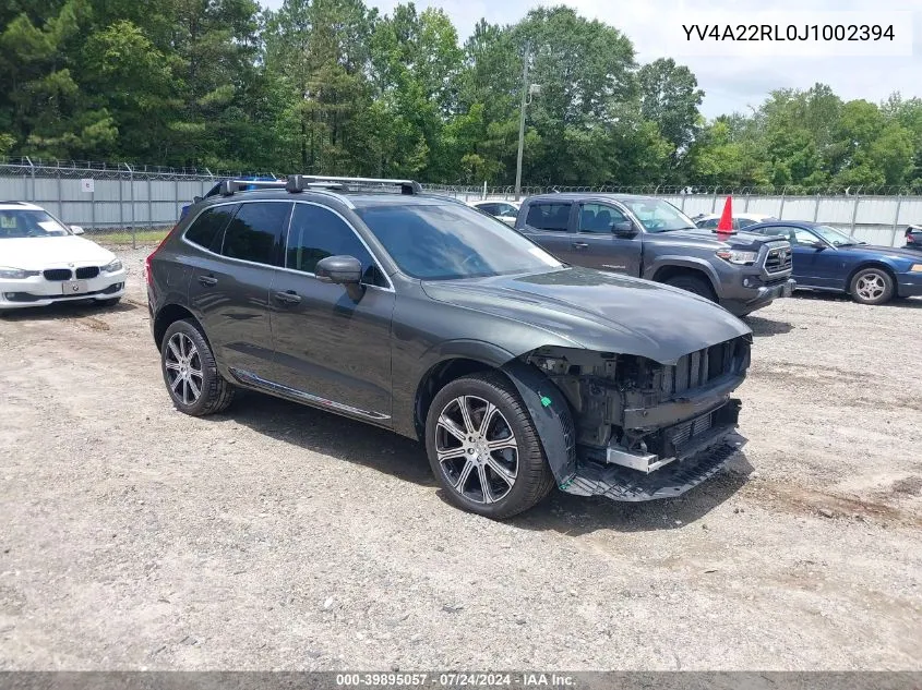 YV4A22RL0J1002394 2018 Volvo Xc60 T6 Inscription