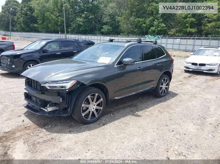 YV4A22RL0J1002394 2018 Volvo Xc60 T6 Inscription