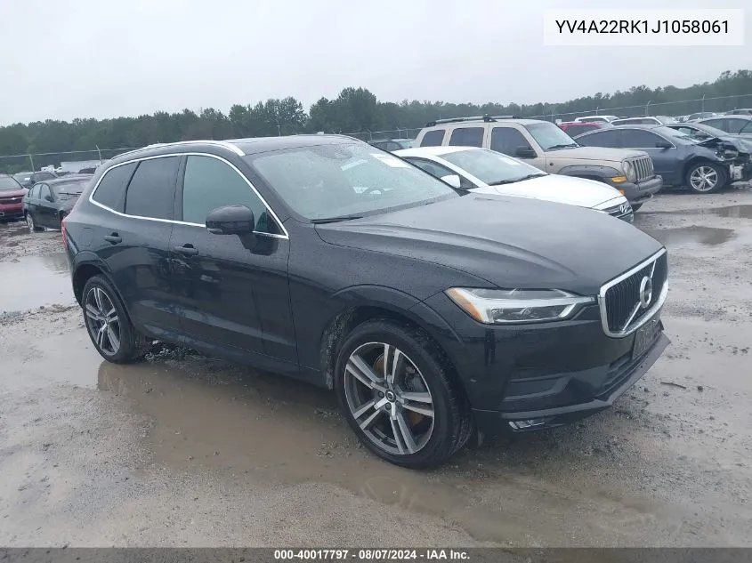 YV4A22RK1J1058061 2018 Volvo Xc60 T6 Momentum