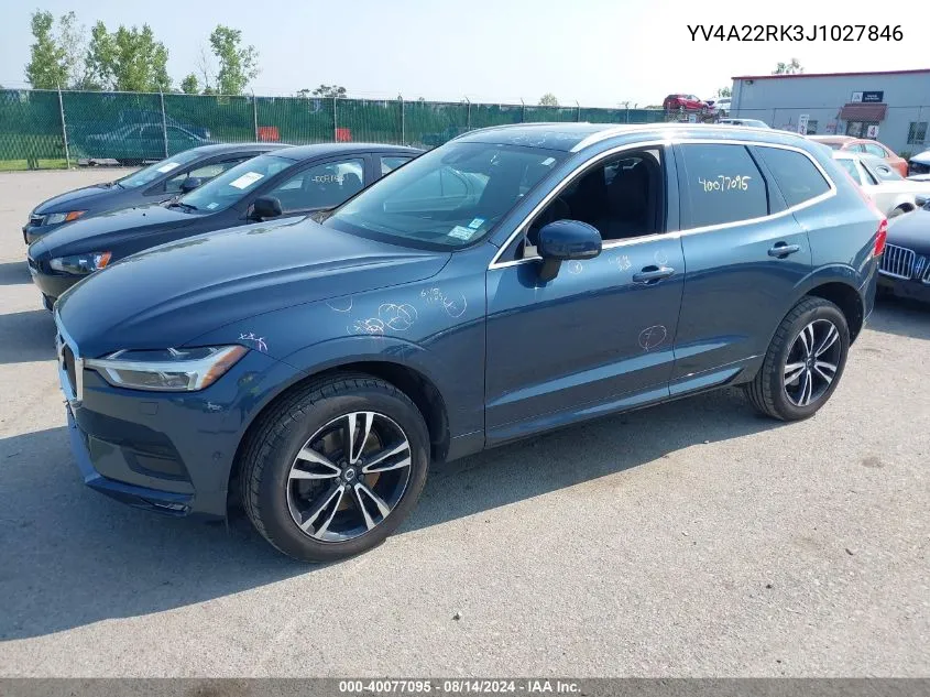 YV4A22RK3J1027846 2018 Volvo Xc60 T6 Momentum