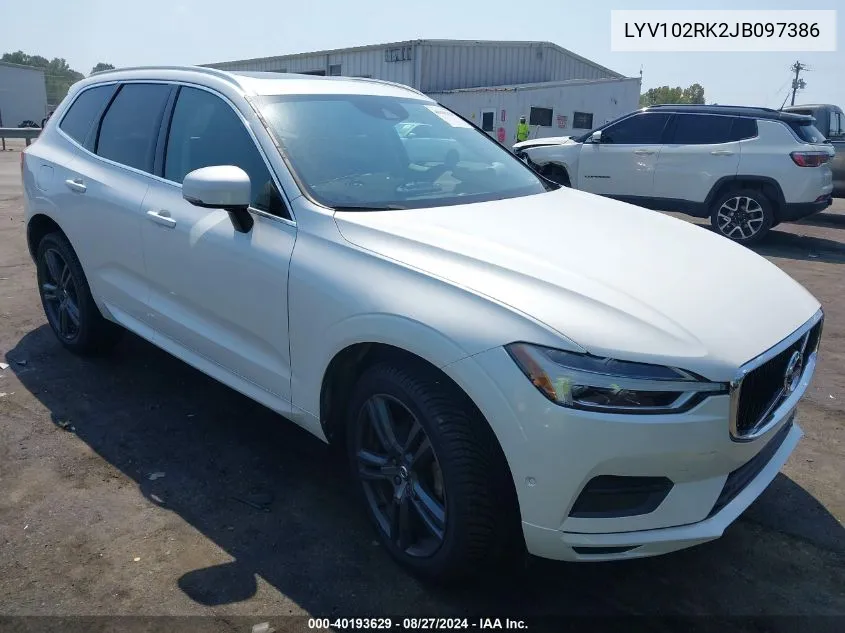 LYV102RK2JB097386 2018 Volvo Xc60 T5 Momentum