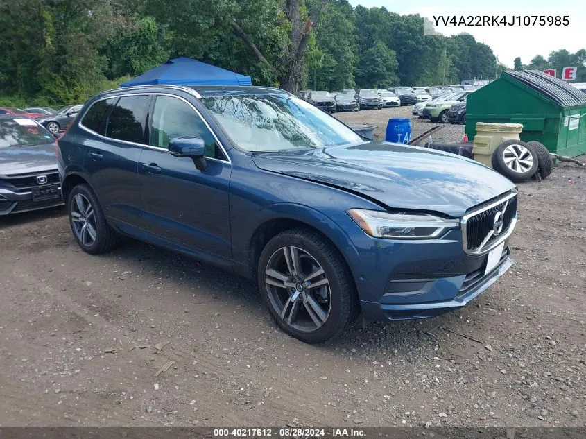 YV4A22RK4J1075985 2018 Volvo Xc60 T6 Momentum