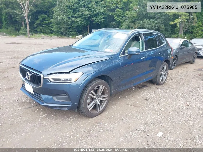 YV4A22RK4J1075985 2018 Volvo Xc60 T6 Momentum