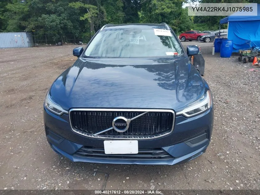 YV4A22RK4J1075985 2018 Volvo Xc60 T6 Momentum