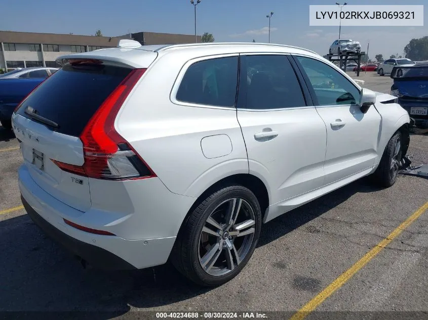 2018 Volvo Xc60 T5 Momentum VIN: LYV102RKXJB069321 Lot: 40234688