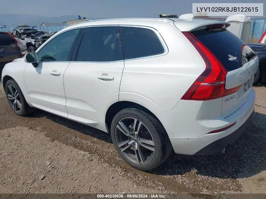 2018 Volvo Xc60 T5 Momentum VIN: LYV102RK8JB122615 Lot: 40235036