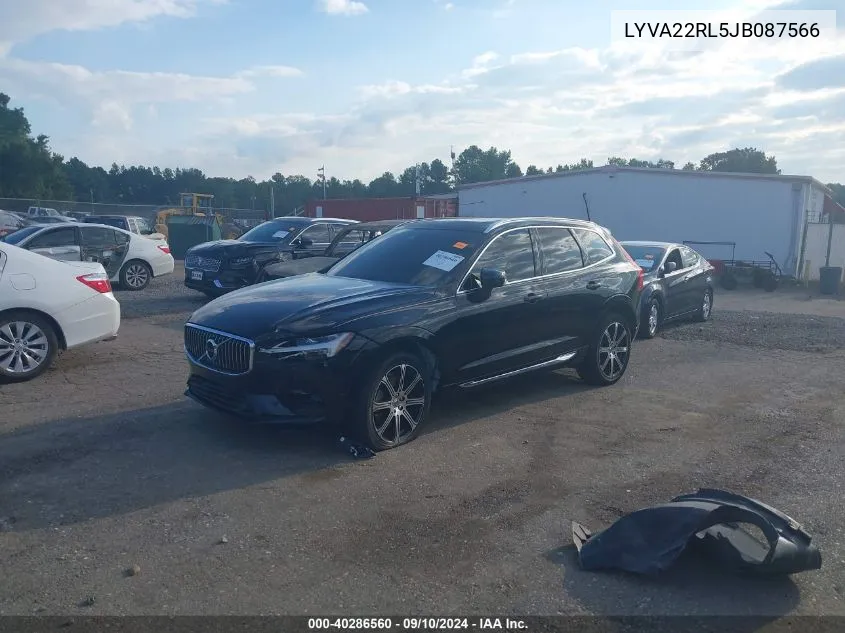 2018 Volvo Xc60 T6 Inscription VIN: LYVA22RL5JB087566 Lot: 40286560