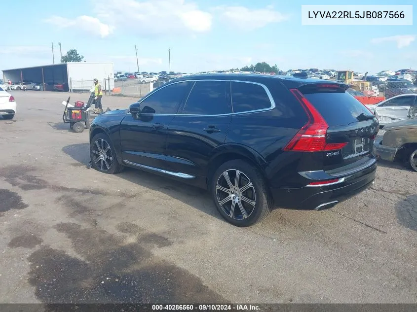 2018 Volvo Xc60 T6 Inscription VIN: LYVA22RL5JB087566 Lot: 40286560