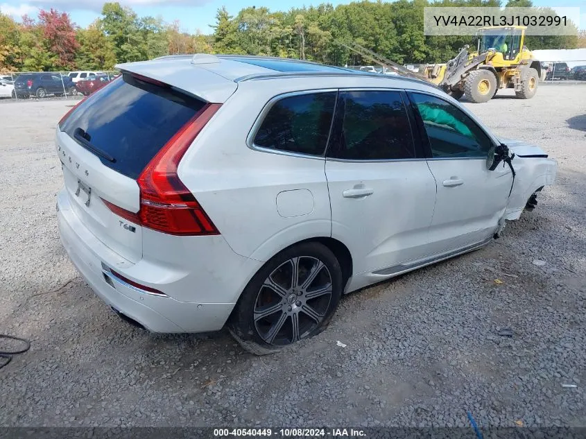 2018 Volvo Xc60 T6/Inscription VIN: YV4A22RL3J1032991 Lot: 40540449