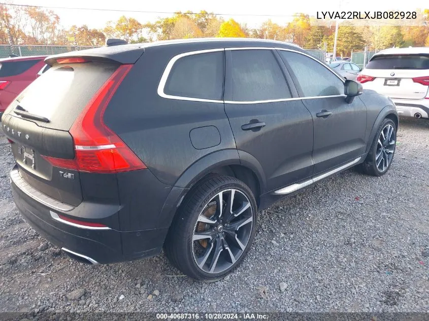 2018 Volvo Xc60 T6 Inscription VIN: LYVA22RLXJB082928 Lot: 40687316