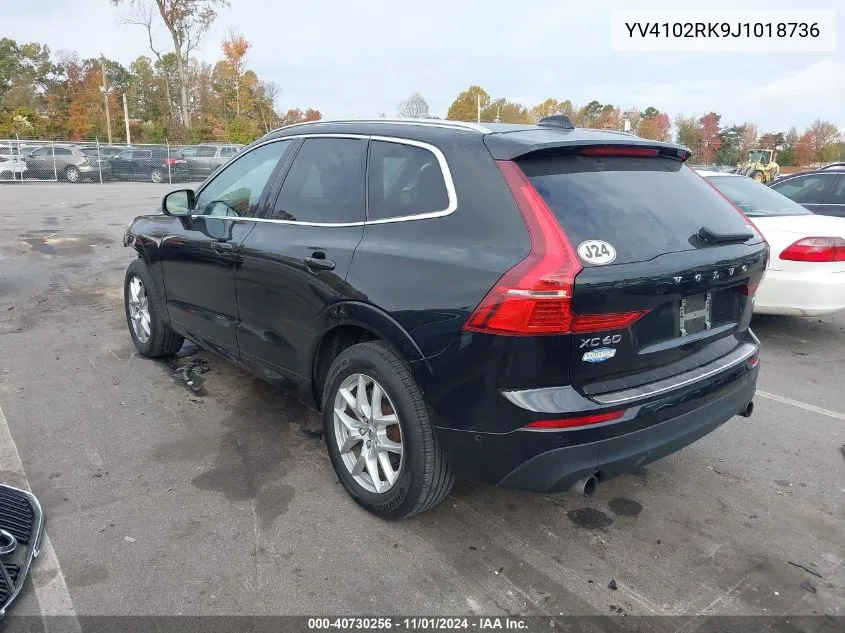 2018 Volvo Xc60 T5 Momentum VIN: YV4102RK9J1018736 Lot: 40730256