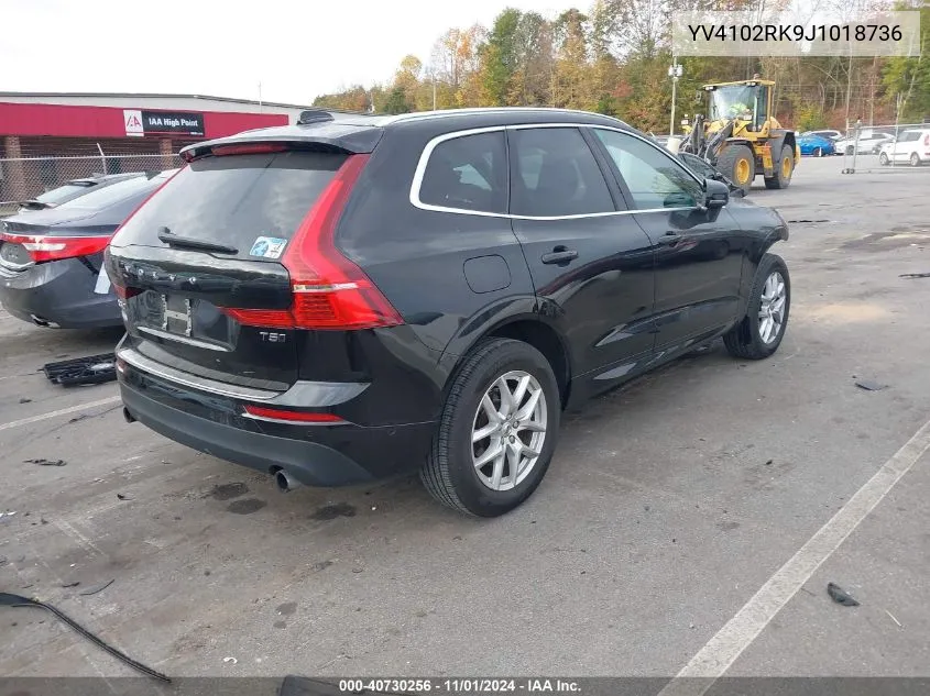 2018 Volvo Xc60 T5 Momentum VIN: YV4102RK9J1018736 Lot: 40730256