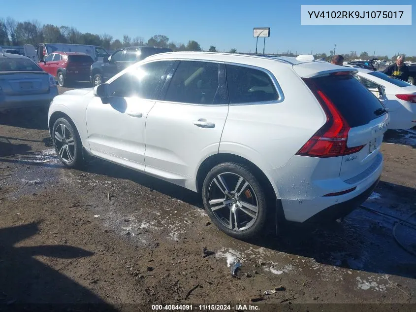 2018 Volvo Xc60 T5 Momentum VIN: YV4102RK9J1075017 Lot: 40844091