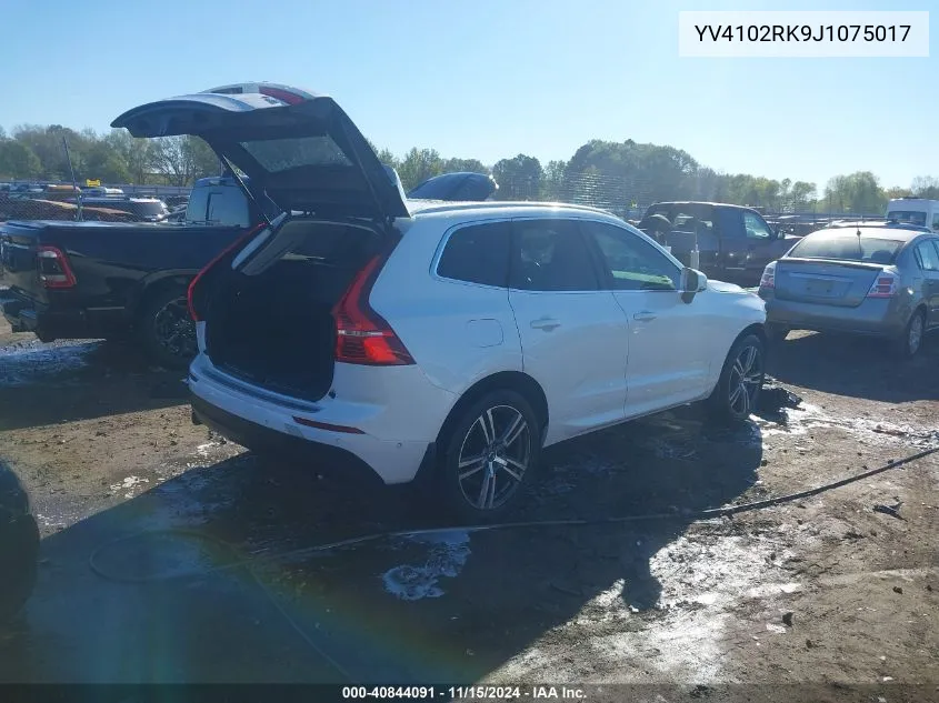 2018 Volvo Xc60 T5 Momentum VIN: YV4102RK9J1075017 Lot: 40844091