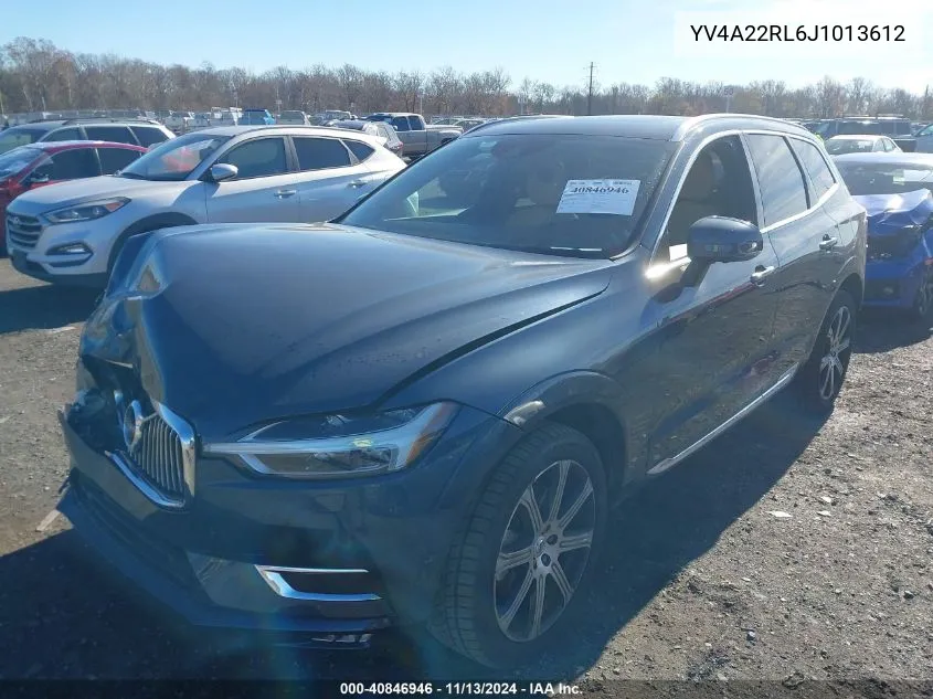 2018 Volvo Xc60 T6 Inscription VIN: YV4A22RL6J1013612 Lot: 40846946