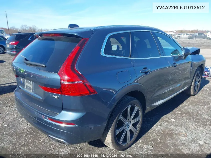 2018 Volvo Xc60 T6 Inscription VIN: YV4A22RL6J1013612 Lot: 40846946