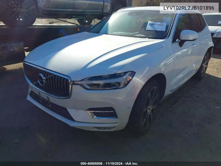 2018 Volvo Xc60 T5 Inscription VIN: LYV102RL2JB101896 Lot: 40885806