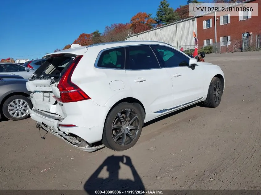 2018 Volvo Xc60 T5 Inscription VIN: LYV102RL2JB101896 Lot: 40885806