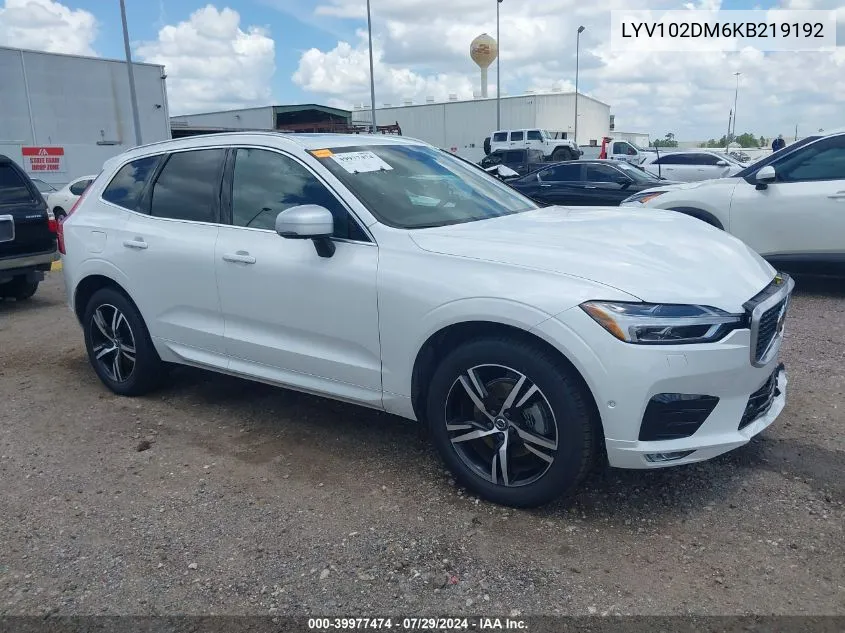 LYV102DM6KB219192 2019 Volvo Xc60 T5 R-Design