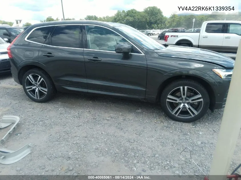 2019 Volvo Xc60 T6 Momentum VIN: YV4A22RK6K1339354 Lot: 40085061